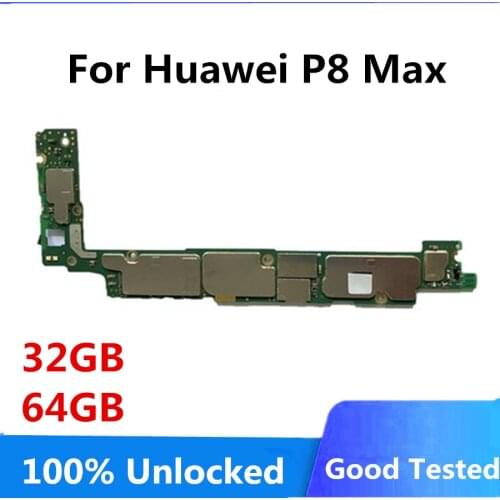 32GB 64GB For Huawei P8 Max Motherboard Original Unlocked Logic Board For Huawei P8 Max Mainboard WIth Full Chips
