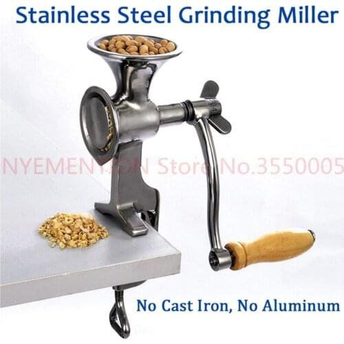 Fresh Ground Coffee Grinding Miller Stainless Steel Flour Mill Pulverizer for Wheat Corn Flour Peanut Soybean Walnut 1pcs