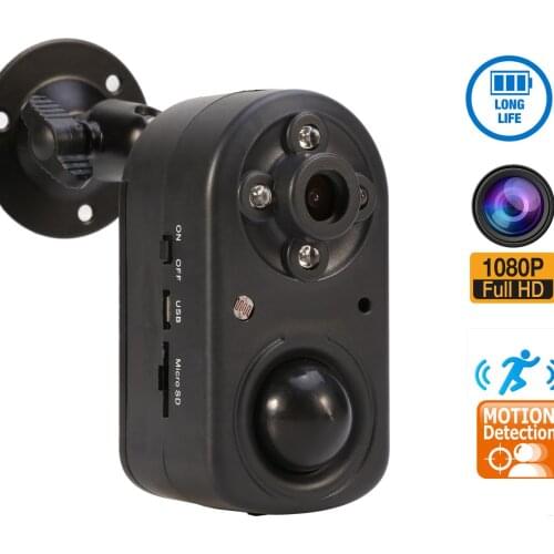 HD Mini Camera Real-time Surveillance Motion Detection Loop Recording 1080P Night Vision Led HD Video Motion Detect Camera