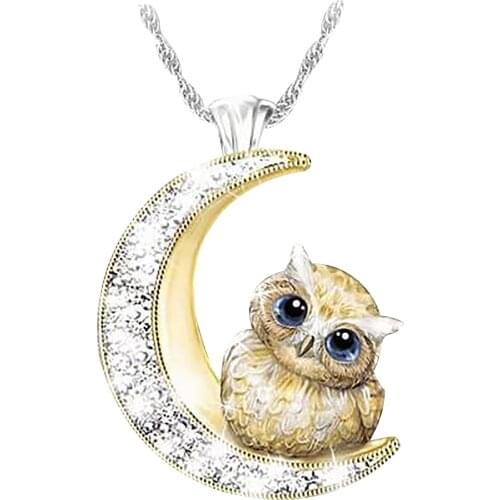 Fashionable Temperament Lovely Owl Necklace Reveals Your Personality Womens clothing accessories chain on the neck Accessories