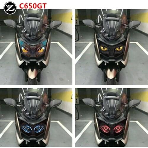 Motorcycle Accessories Front Fairing Headlight Guard Sticker Head light protection Sticker for BMW C650GT 2012-2016 2015 2014 13