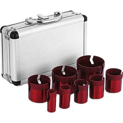 2 Diamond Hole Saw 10pcs M14 6/8/10/13/19/25/32/51mm Drill Bit Set For Granite Stoneware And Ceramic Tiles