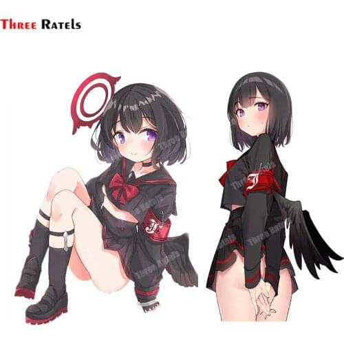 Three Ratels B231 Game Mashiro Blue Archive Stickers For Luggage Skateboard Laptop Decor Anime Girl Decal Waterproof Protected
