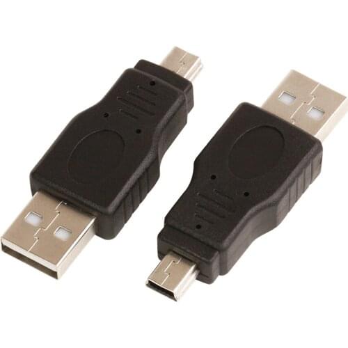 Wholesale 100pcs/lot Hig quality Black USB A to B 5pin USB Cable Adapter For MP3 MP4 phone