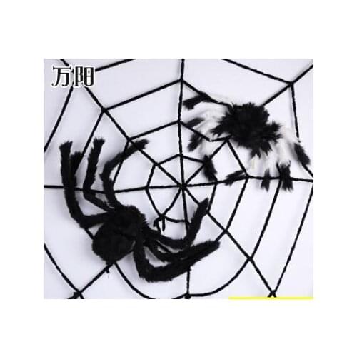 Spider Halloween Decoration Haunted House Prop Indoor Outdoor Black Giant 3 Size Halloween Spider Ornament