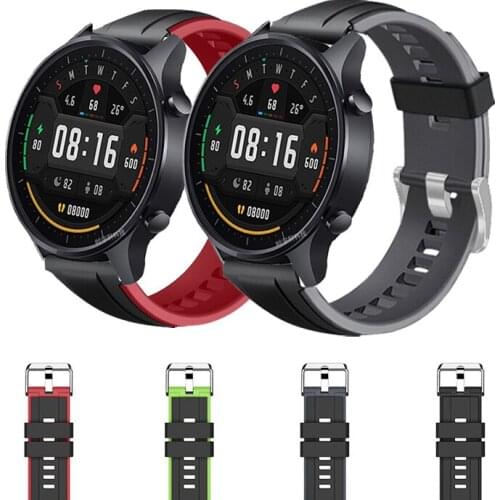 For Xiaomi Mi Watch Color Smart Watch Bracelet Strap Band 22mm Silicone Watchband for Amazfit GTR 2 2E GTR2 47mm Correa