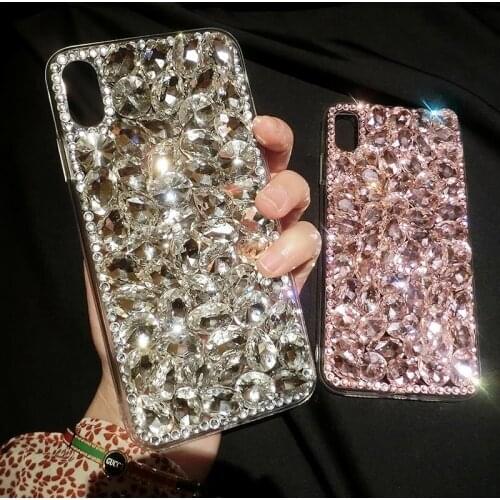 Luxury Fashion Crystal Diamond Case Cover For Iphone 12 Mini 11 Pro XS Max XR X 8 7 6 6S Plus SE 2020 DIY Bling Rhinestone Case