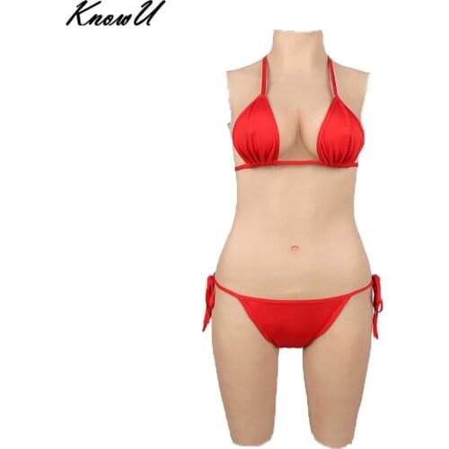 KnowU C Cup Silicone Fullbody Suit Liquid silicone filled breast forms Кроссдрессинг travestissement travestismo dragqueen