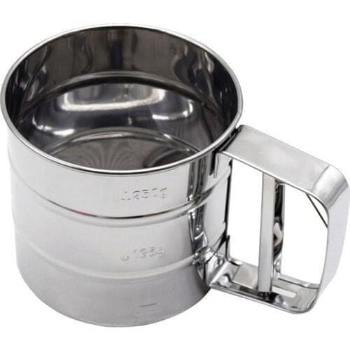 Stainless Steel Flour Sieve Cup Powder Mesh Cup Cake Baking Tools Pastry Tools For Cakes Decorating Pastry Tools Bakeware