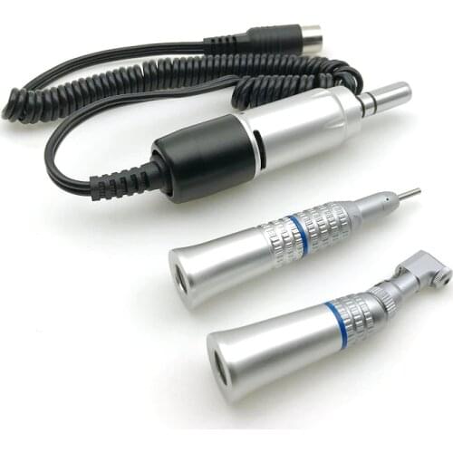 Dental Lab 35000rpm contra angle straight Handpiece Electric Micromotor polishing brush tool