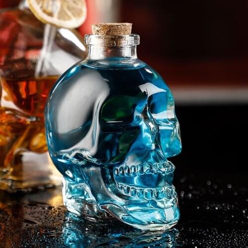 Tiktok Skull Wine Bottle Wine Glass Creative Decanting Wine Dispenser Wne Glass Foreign Wine Glass Sealed Wine Storage Self-Bre