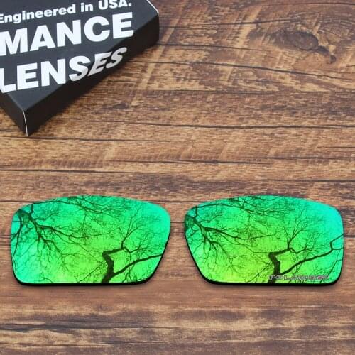 ToughAsNails Resist Seawater Corrosion Polarized Replacement Lenses for Oakley Gascan Sunglasses Green Mirrored