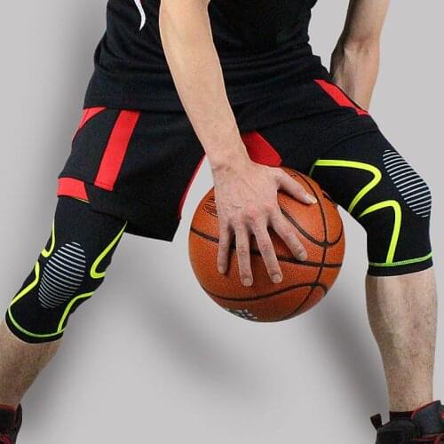 Unisex Outdoor Basketball Knee Cover Pressurized Impact Protector Sports Fitness Running Hiking Breathable Legguards