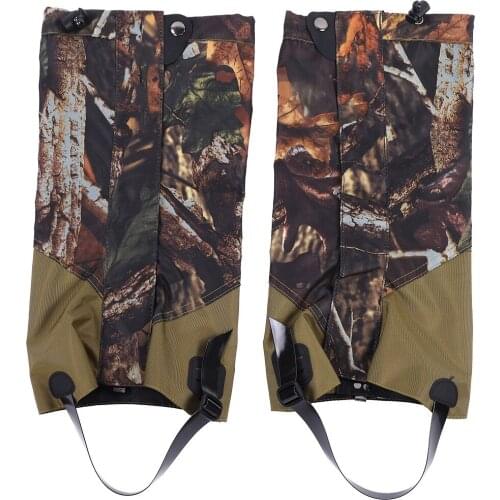 1 Pair Oxford Cloth Outdoor Snow Rain Protection Windproof Waterproof Gaiter Shoes Boots Cover For Hiking Walking