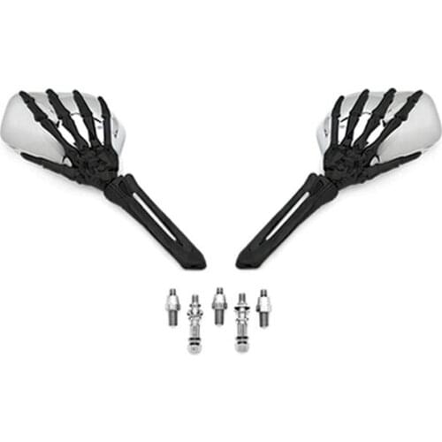 Brand new Skeleton Skull Hand Motorcycle Mirrors For Honda VT Shadow Ace Classic 500 700 750 1100