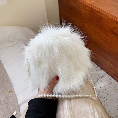 Womens Faux Fur Crossbody Wallet Purse Tote Satchel Shoulder Bag 20CA