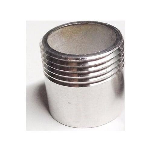 2" BSP Male Thread 304 Stainless Steel Pipe Fitting Weld Nipple Coupling Connector for water oil air