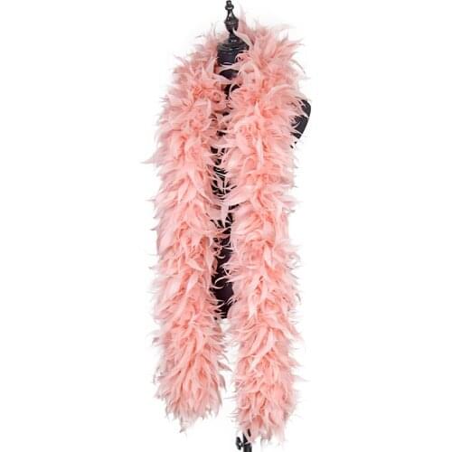 2 Yards/lot Dyeing Goose Feathers Boas Ribbon Shawl Scarf Wedding Dress Decoration Customize Plumes Crafts 230-250Gram