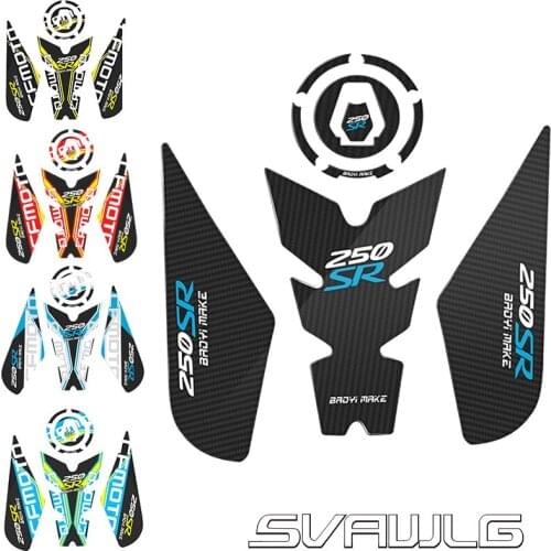 3D Motorcycle Accessories Gas Fuel Tank Pad Sticker Decals Motorbike Protector Racing Universal Fit GTR For CFMOTO 250SR 300SR