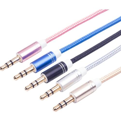1M 3.5 mm Jack Audio Cable 3.5mm Male to Male Stereo Auxiliary Cord for iPhone 6 6S Car MP3 MP4 Headphone Speaker AUX Cable