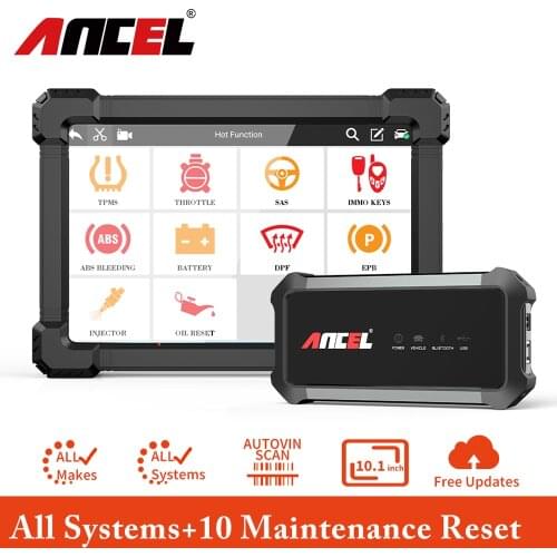 Ancel X7 OBD2 Scanner Professional Bluetooth Wifi Full System Car Diagnostic Tool ABS Oil Reset OBD 2 Automotive Scanner