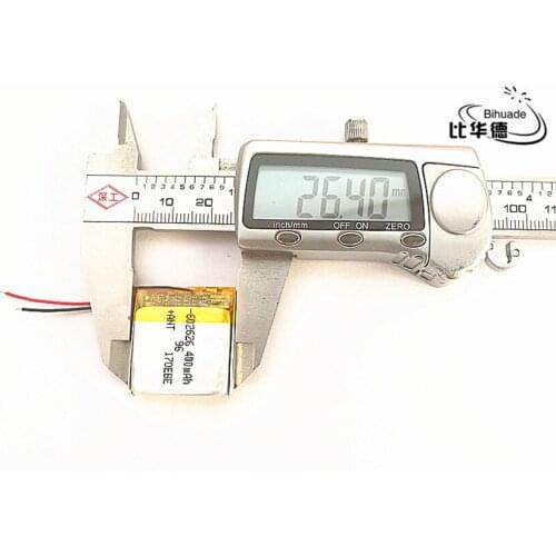 Free shipping 10pcs/lot Liter energy battery 602626 3.7V 400mAh Rechargeable lithium Li-Polymer Battery For GPS,mp3,mp4,mp5,dvd