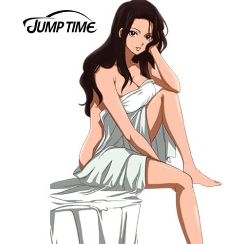 JumpTime 13cm x 9.1cm Car Styling Super Sexy Beauty Cartoon Fairy Tail Anime JDM Window Decal 3D Car Sticker Accessories