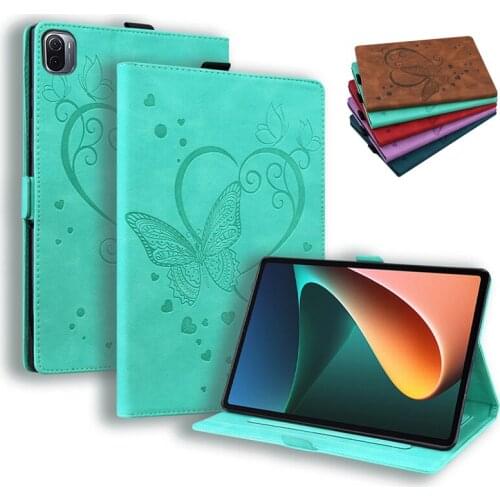 Tablet Case for Xiaomi mi pad 5 case capa Butterfly Emboss Wallet Flip Cover for Xiaomi MiPad 5 Mi Pad 5 Pro Case Funda 11 inch