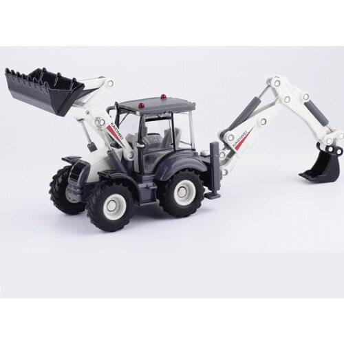 Two way forklift / excavator loader alloy car toy childrens birthday gift new year Christmas present