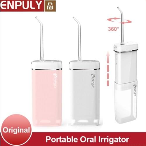ENPULY Electric Oral Irrigator IPX8 Waterproof Portable Irrigador Dental Irrigator 135ml Water Tank Flusher water flosser