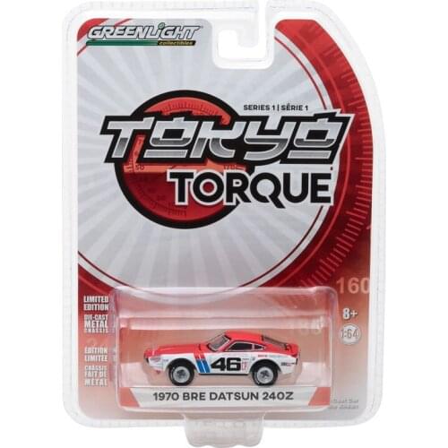 GreenLight 1:64 1970 BRE Datsun 240Z Alloy model car Metal toys for childen kids diecast gift