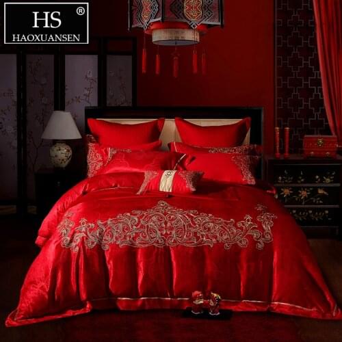 Постельное белье евро на кровать HS HAOXUANSEN China At AliExpress