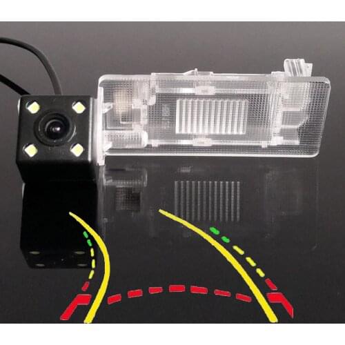Intelligent Dynamic Trajectory Tracks Car Rear View Parking Assistance Backup Camera For Skoda Fabia Kodiaq Superb Octavia Rapid