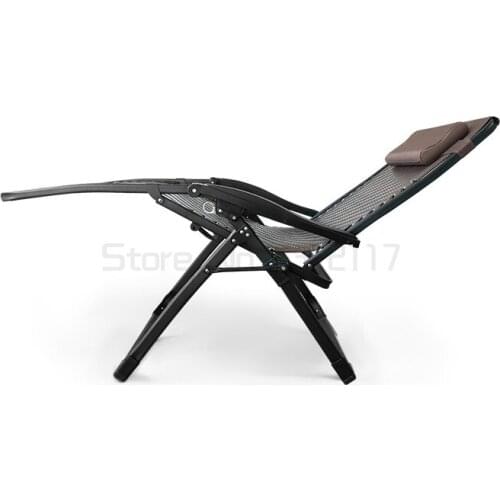 Recliner rattan chair folding lunch break summer rattan cool chair portable back chair household leisure chair