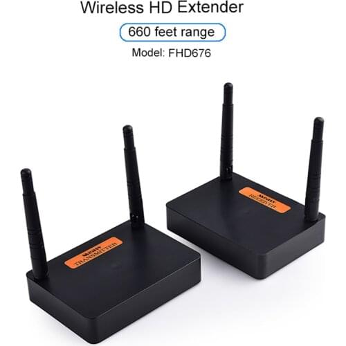 Measy FHD676 5.8GHz/2.4GHz Wireless HD Extender Sender Transmitter 1080p@60Hz 200m Full HD Audio Video Transmission Receiver