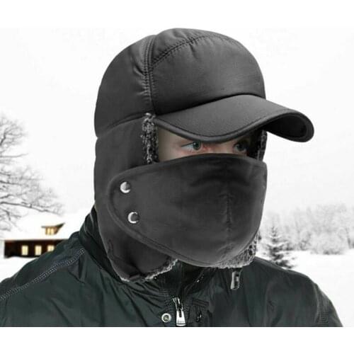 Mens winter Lei Feng hat cotton hat mens winter Korean of caps version thick hat winter mens hat tide ear the warm F4L9