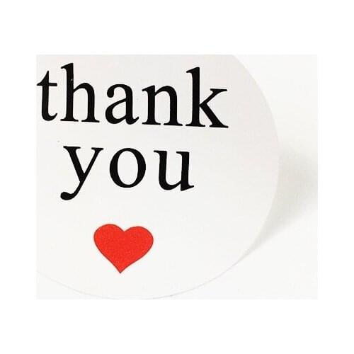 120PCS/lot THANK YOU white Kraft Seal stickers Diameter 3.8cm Baking Decoration DIY Multifunction Gift packaging Label