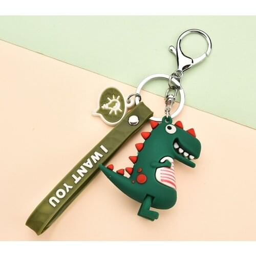 New Animal Dinosaur Keychain Key Chain Key Ring Women Car Bag Porte Clef Keyring Bag Decoration Jewelry EH012