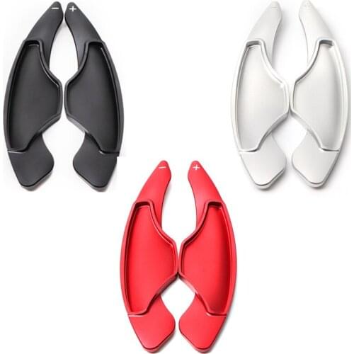 Pair Car Steering Wheel Shift Paddle Extension Shifter Aluminum For Cadillac ATS 14-17 ATS-L 14-18 CT6 40T 16-19 CT6 28T 16-19