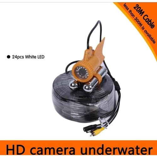 CR006A Color CCD Underwater Camera With Double Gravity Bar for Submarine & Fishing 20m to 150m Cable Available Waterproof IP68