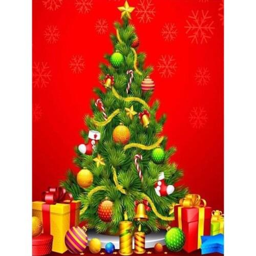 5D DIY Full Diamond Embroidery "Christmas tree gift winter" Diamond Painting Cross Stitch Rhinestone Home Decoration