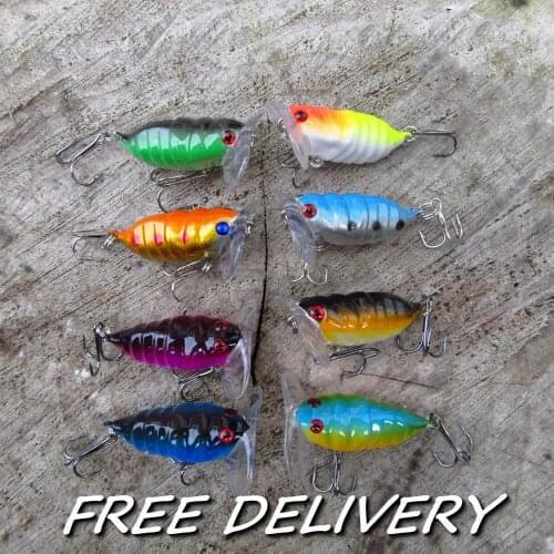 8 JITTERBUG creature bug bait Pike Perch Candy surface fishing Savage lure gear
