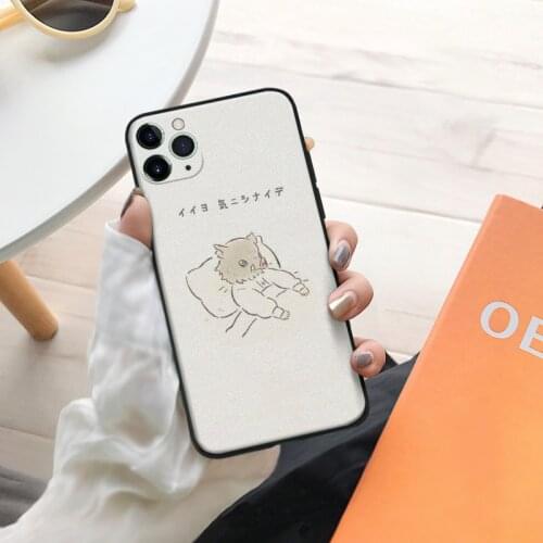 Demon slayer manga anime fanart silicone Phone Case FOR iPhone Se 6 6s 7 8 Plus X Xr Xs 11 12 Mini Pro Max Glass Cover Shell