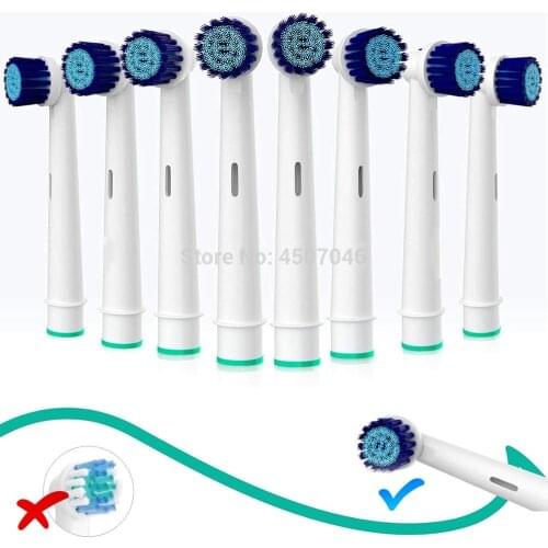 Oral-B Toothbrush Sensitive Replacement Head Generic | Gentle-Action Tooth Brush Heads | Sensitive Gums Teeth & Whitening Action