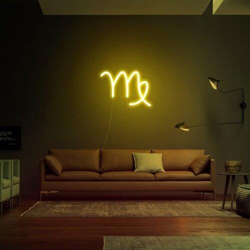 Virgo Constellation Custom Neon Sign Led Light For Wedding Party Birthday Decor Room Decoration Business Logo