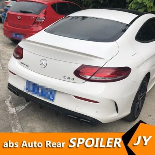 For Benz W205 C-class coupe Spoiler ABS Car Rear Wing Spoiler For Benz W205 two DOOR C180 C250 C350 C63 coupe Spoiler 2017