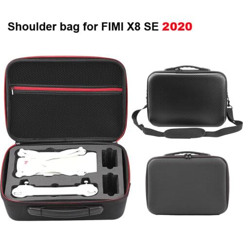 Shoulder Bag for FIMI X8 SE 2020 Drone Carrying Case Handbag Drone Battery Controller Storage Box Waterproof Protector Suitcase