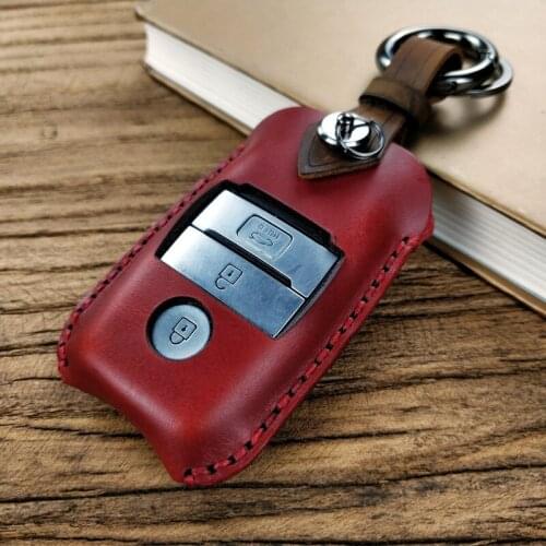 High Quality Handmade Car Key Cover Case Holder Wallet For KIA K2 RIO K3 K5 KX3 KX5 Sorento Forte Optima Sportage Car-Styling