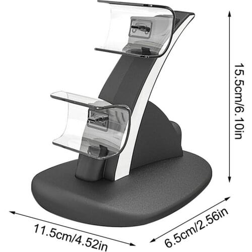 PS5 Controller Charger Double USB Fast Charging Docking Station Stand & LED Indicator For PS 5 Controllers Accessories