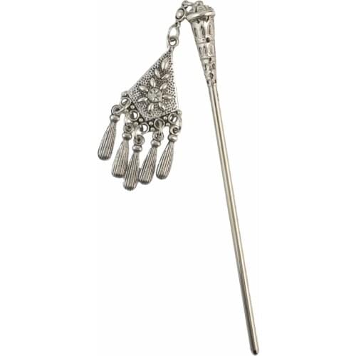 Vintage Alloy Hair Stick Hairpins for Women Carved Flower Chopstick Headdress Jewelry Party Wedding Hair Accessories